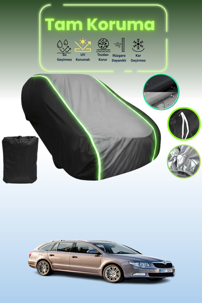 Dokaca Neo غطاء حماية متوافق مع سيارة سكودا سوبيرب كومبي 2009 - 2013 باللون ا...