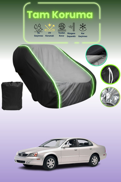 Dokaca Neo غطاء حماية متوافق مع سيارة سوزوكي فيرونا قماش مجدّل باللون الأسود_...