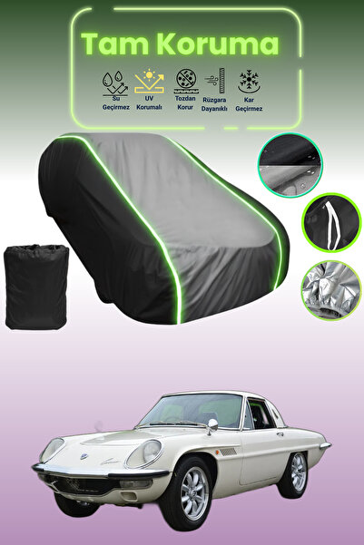 Dokaca Neo غطاء حماية متوافق مع سيارة مازدا كوزمو قماش مجدّل باللون الأسود_ال...