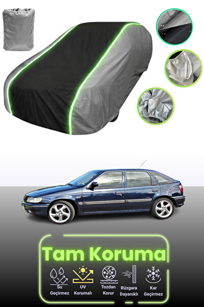 Dokaca Neo غطاء حماية للسيارة باللون الرمادي والأسود والرمادي النيون قماش مجد...