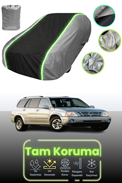 Dokaca Neo غطاء حماية للسيارة باللون الرمادي والأسود والرمادي النيون قماش مجد...