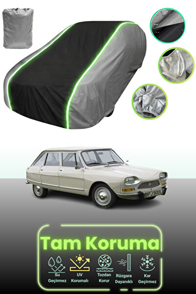 Dokaca Neo غطاء حماية للسيارة باللون الرمادي والأسود والرمادي النيون قماش مجد...