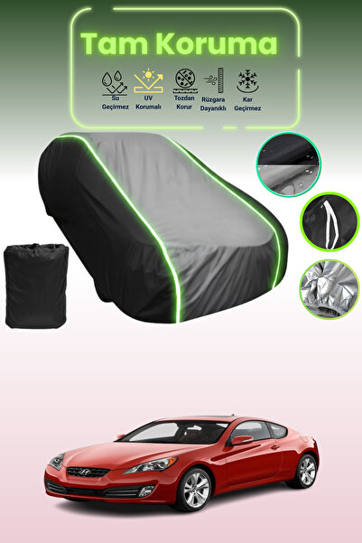 Dokaca Neo Black_Grey_Black Neon Corded Fabric Hyundai Genesis Coupe Compatib...
