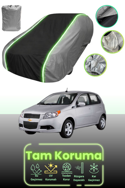 Dokaca Neo غطاء حماية للسيارة باللون الرمادي والأسود والرمادي النيون قماش مجد...