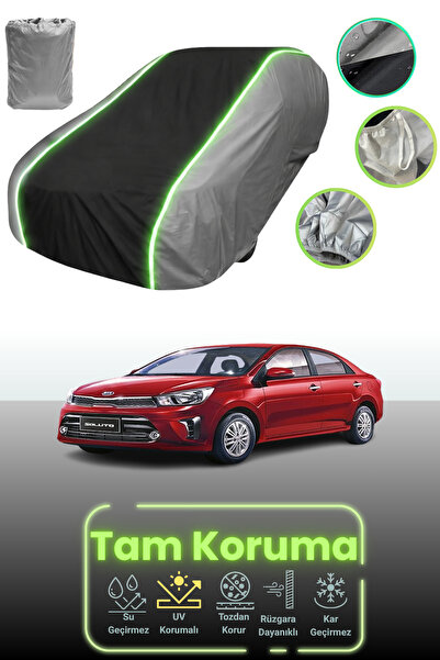 Dokaca Neo غطاء حماية للسيارة باللون الرمادي والأسود والرمادي النيون قماش مجد...