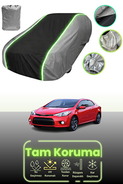 Dokaca Neo غطاء حماية للسيارة باللون الرمادي والأسود والرمادي النيون قماش مجد...