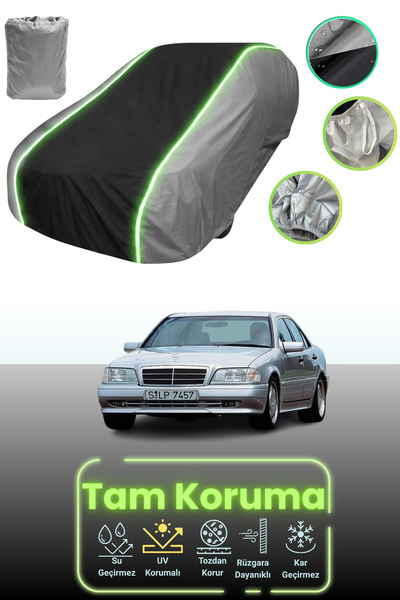 Dokaca Neo Grey.Black.Grey Neon Corded Fabric Mercedes C-Class (W202) 1993 - ...