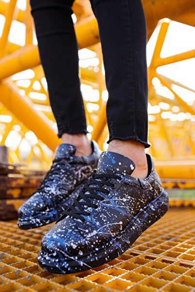 Chekich CH254 - CST Pittura أحذية رجالية 474 أبيض / أزرق سبلاش