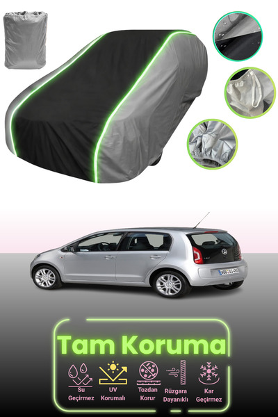 Dokaca Neo رمادي.أسود.رمادي نيون قماش مجدّل فولكس فاجن أب! غطاء حماية للسيارة...