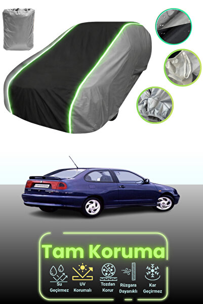 Dokaca Neo غطاء حماية للسيارة باللون الرمادي والأسود والرمادي النيون قماش مجد...