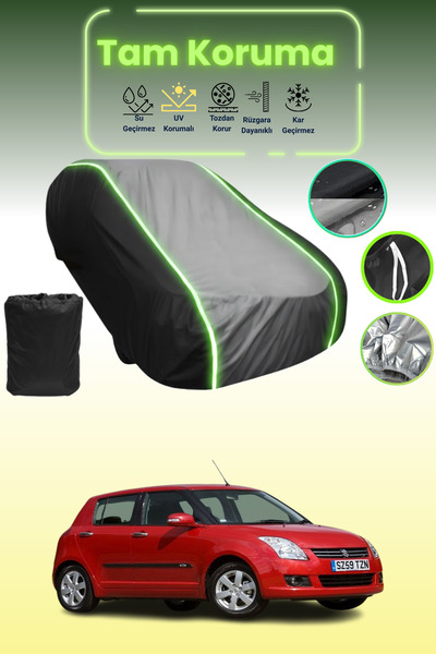 Dokaca Neo غطاء حماية متوافق مع سيارة سوزوكي سويفت قماش مجدّل ذات الثلاثة أبو...