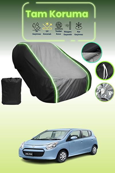 Dokaca Neo غطاء حماية متوافق مع سيارة سوزوكي ألتو VII باللون الأسود_الرمادي_ا...