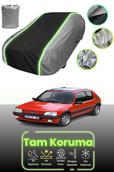 Dokaca Neo غطاء حماية للسيارة باللون الرمادي والأسود والرمادي النيون قماش مجد...