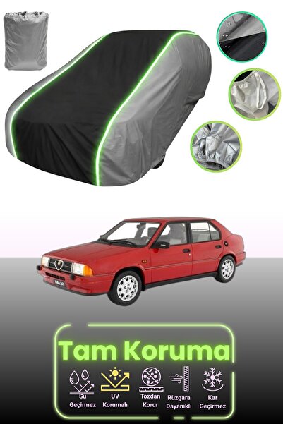 Dokaca Neo غطاء حماية للسيارة باللون الرمادي والأسود والرمادي النيون قماش مجد...