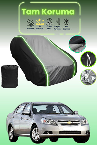 Dokaca Neo غطاء حماية متوافق مع سيارة شيفروليه إبيكا قماش مجدّل باللون الأسود_الرمادي_الأسود النيون