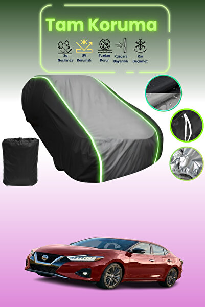 Dokaca Neo غطاء حماية متوافق مع سيارة نيسان ماكسيما قماش مجدّل باللون الأسود_...