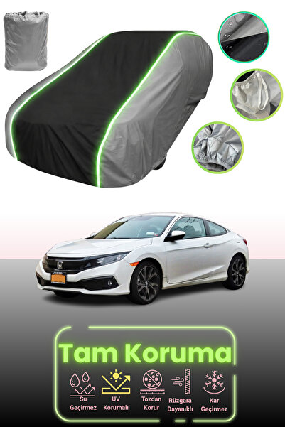 Dokaca Neo غطاء حماية للسيارة باللون الرمادي والأسود والرمادي النيون قماش مجد...