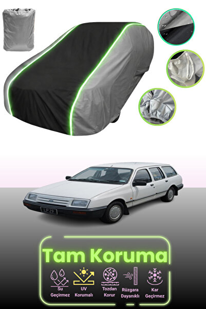 Dokaca Neo غطاء حماية للسيارة باللون الرمادي والأسود والرمادي النيون قماش مجد...