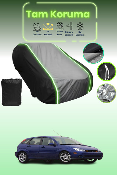 Dokaca Neo غطاء حماية متوافق مع سيارة فورد فوكس قماش مجدّل أبواب 2001 - 2005 ...