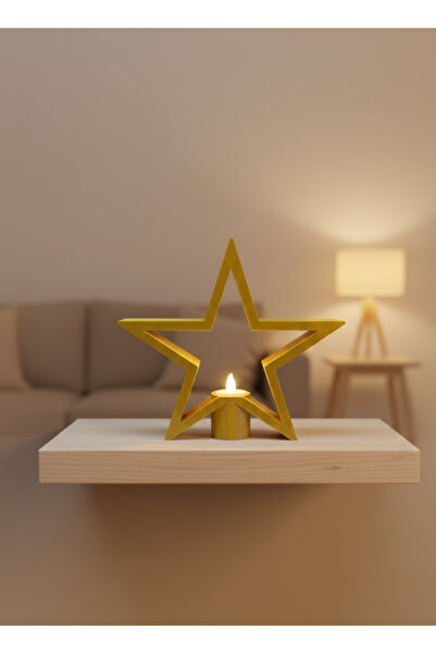 ASTRALTECH Star Candle Holder Yellow