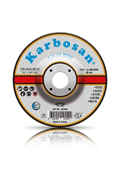 KARBOSAN 115X6,4X22 METAL TAŞLAMA