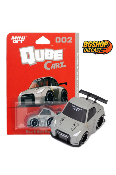 HOT WHEELS Mini GT - Nissan GT-R (R35) LB WORKS Type 1, Rear Wing ver 1 Matte Grey