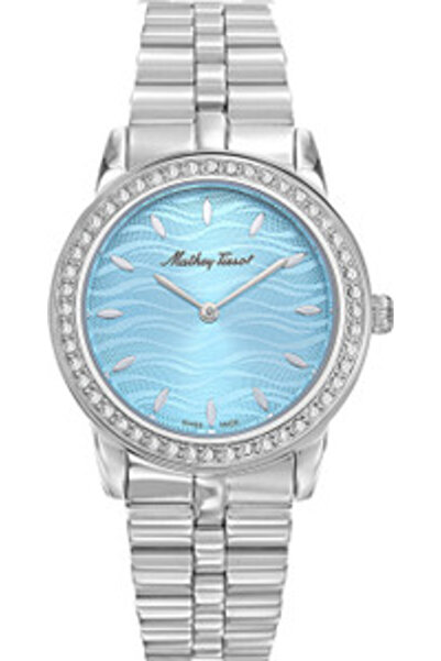 Mathey-Tissot Swiss Made Quartz Blue Dial Analog Watch - For Women