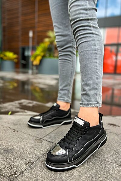 Chekich CH183 - CST Jet Setter Mirror Erkek Ayakkabı SIYAH/GUMUS