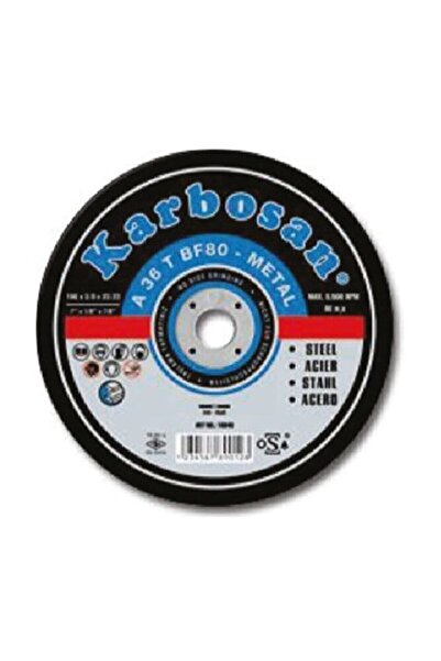 KARBOSAN Metal Kesme Disk Tip:T41 Düz Ebat (mm):115 x 3.0 x 22.23 Artikel:910...