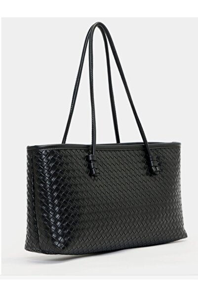 DADU Geantă de mână și de umăr tricotată cu model (Lățime: 40 cm Lungime: 20 cm)