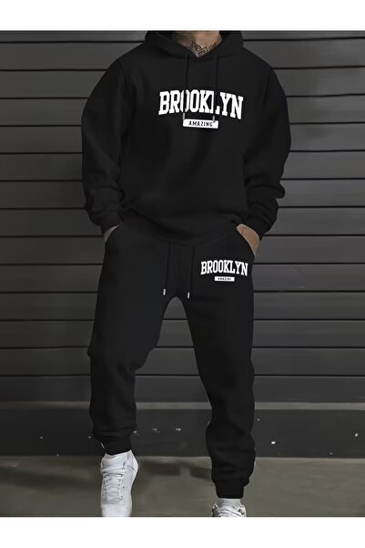 LAYORA Men's Casual Hooded Sweatshirt & Jogger Set - Lightweight, Comfortable, and Stylish for Spring, Summer, and Fall