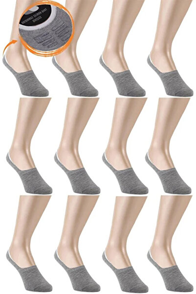 Scarpebutik 12 опаковки летни мъжки противоплъзгащи силиконови безшевни невидими чорапи за балерини