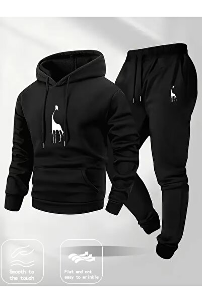 LAYORA Men's Casual Hooded Sweatshirt & Jogger Set - Lightweight, Comfortable, and Stylish for Spring, Summer, and Fall