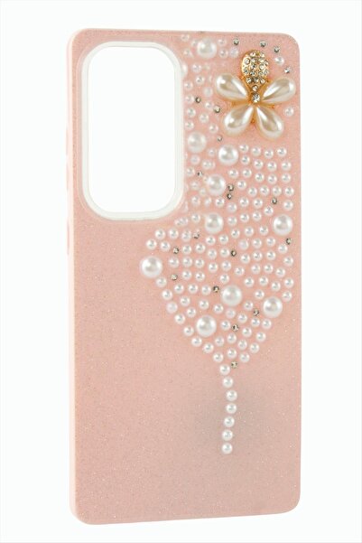 Bijuteri Net حافظة سامسونج A25 بتصميم الفراشة واللؤلؤ