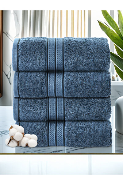 Donetella 4-Pcs Premium Bath Towel Set 70x140cm – 100% Combed Cotton, 600 GSM, Quick Dry, Ultra-Absorbent