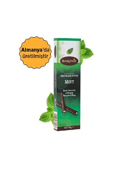 BARONİ Classic Chocolate Sticks Mint Nane Aromalı Çubuk Almanya Çikolatası 75 gr