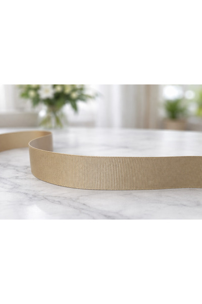 ÇINARASYADAHOME Dark Cream Grosgrain Ribbon 25 mm (2.5 cm) Width – 10 Meters ...