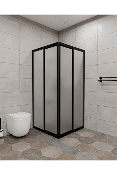 duşakabin ankara MİKA CAMLI SİYAH PROFİLLİ KARE DUŞAKABİN