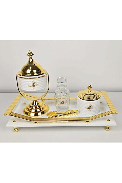 Damanhoor طقم مبخرات بخور أنيق، هدية زفاف مثالية وديكور منزلي رائع