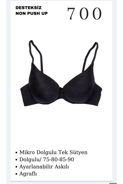 CHARM Tılsım lingerie women's micro unpadded single bra