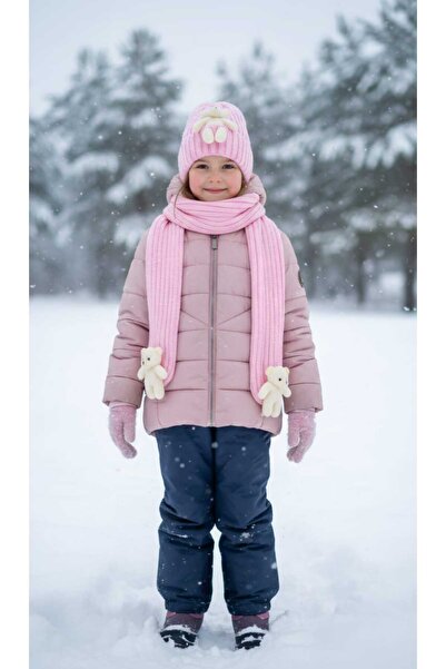 zavera for kids Set de două piese pentru copii, unisex, tricotat, eșarfă, beretă