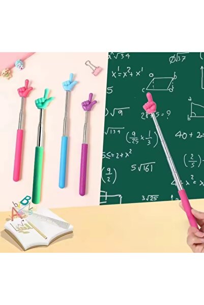 NB market Uzayan parmak çubuk . Teleskopik parmak oyuncak uzayıp kısalan tahta göstergesi 60cm