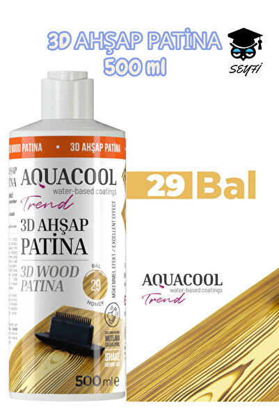 SEYFİKİRTASİYE 500 ML 3D AHŞAP PATİNA SU BAZLI YERLİ ÜRETİM