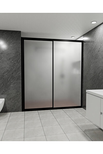 duşakabin ankara MİKA CAMLI SİYAH PROFİLLİ 1-1 DUVARARASI DUŞAKABİN