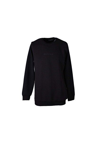 trender Essentıals Print Ottoban Black Men's Sweatshirt 2540