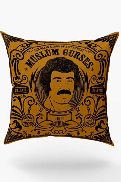Karkan Tekstil Müslüm Gürses Retro Tasarım Yastık