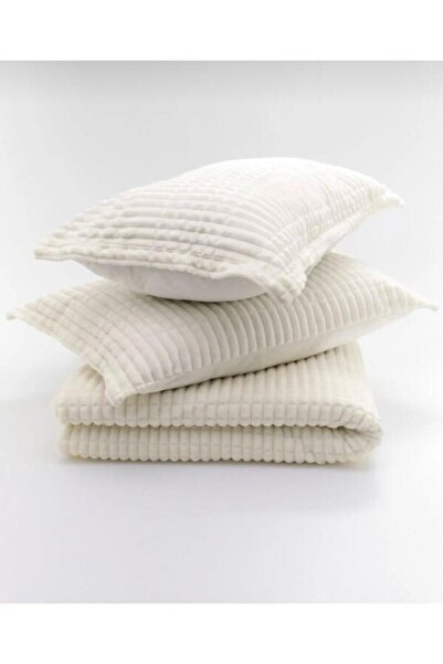 BURYAHOME بطانية مودرن لاين مزدوجة 3 قطع