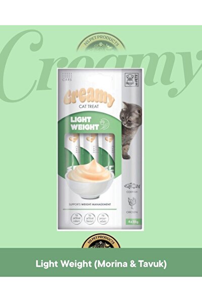 M-PETS Creamy Light Weight Fonksiyonel - Kedi Krema Ödül Maması 4x15 gr