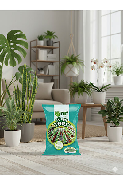 Nif Organik Super Torf İç Mekan Özel Organik Karışım Salon Bitkileri İçin 1 LT