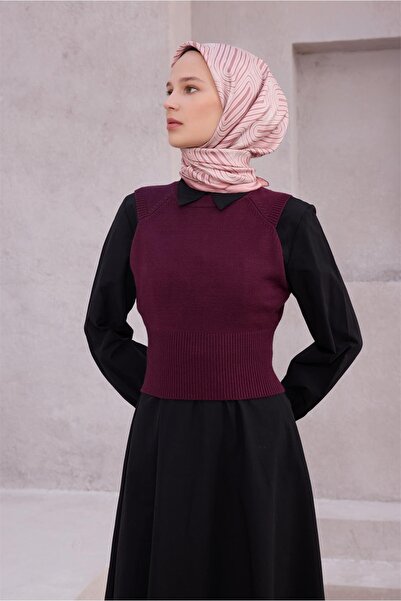 Belli Pudra Geometrik Desen %100 Twill İpek Eşarp 4209 - 03